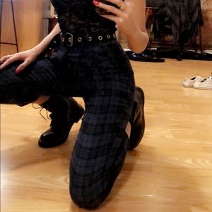 SHEIN Plaid Pants